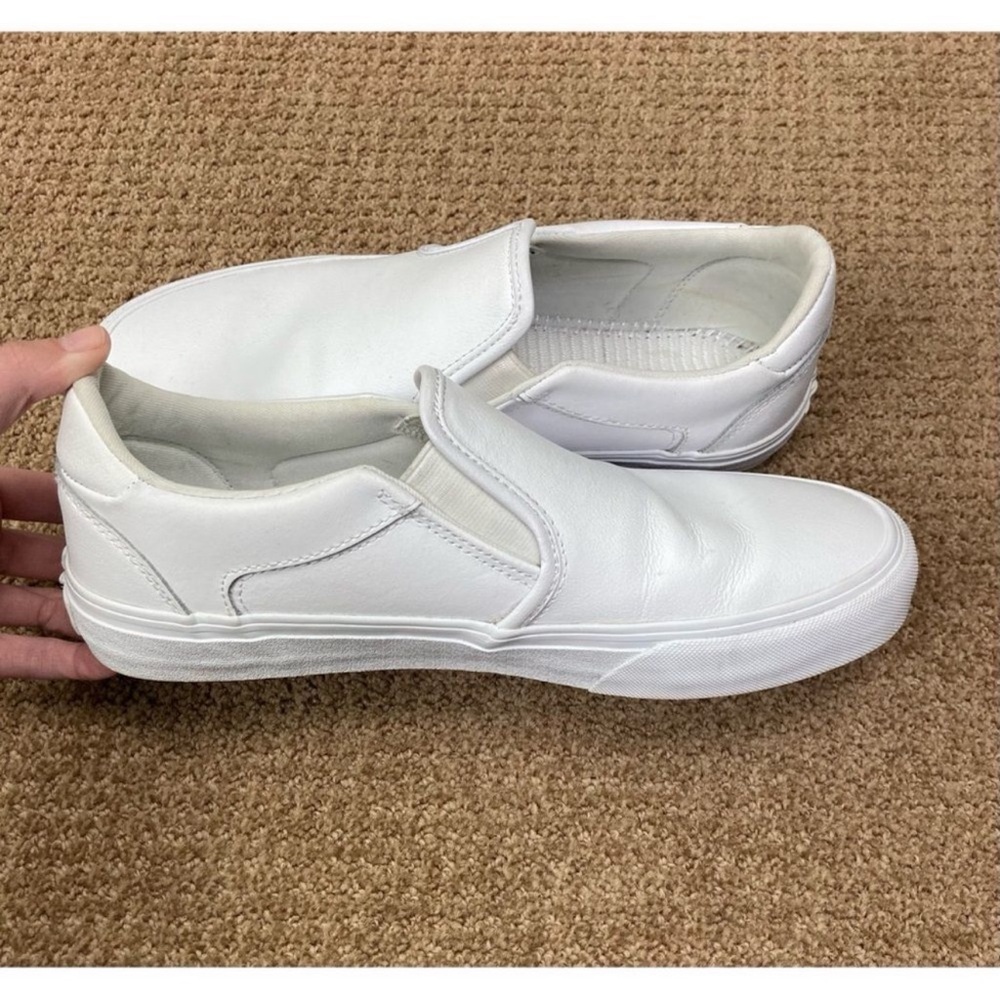 Vans Classic Slip On white leather sneakers - Picture 3 of 5